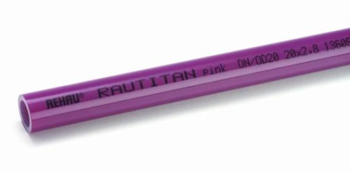 Труба Pe-Xa 16x2,2 Рехау Rautitan PINK для отопления
